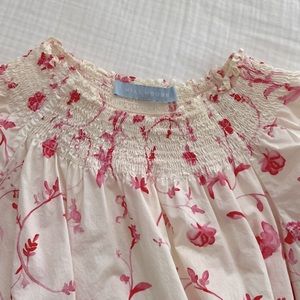 Pink and white nap dress